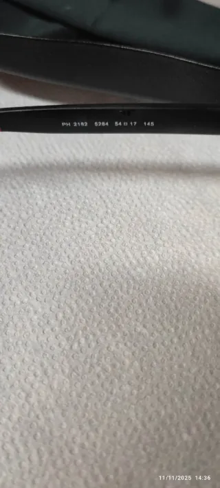 Montura de gafas Ralph Lauren negro mate y Rojas