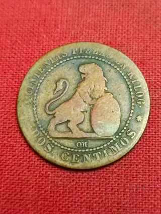 Moneda 10 Céntimos 1870 León