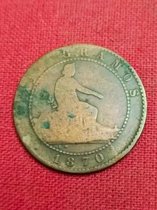 Moneda 10 Céntimos 1870 León