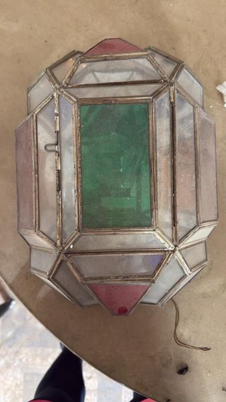 Apliques de pared cristal y metal