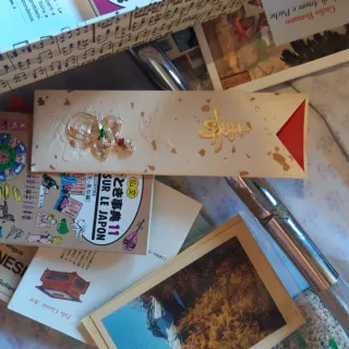 Scatola souvenir giapponesi con bacchette