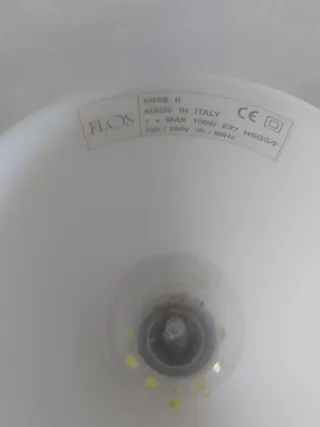 Lampada da tavolo gialla Flos