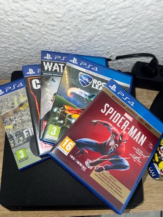 PS4 Slim 1TB Negra + Spider-Man Ed. Juego del Año