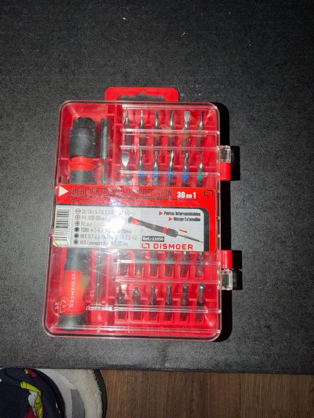 Destornillador de precisión con puntas