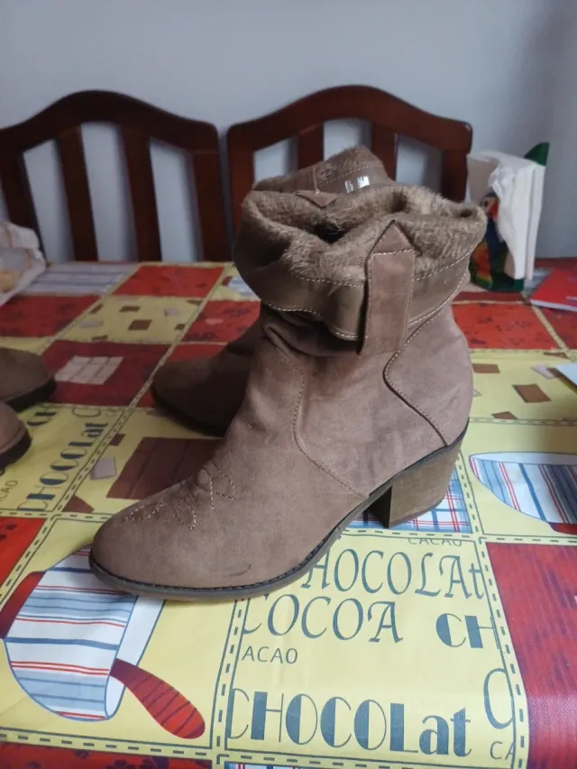 Botas de ante con forro de pelo