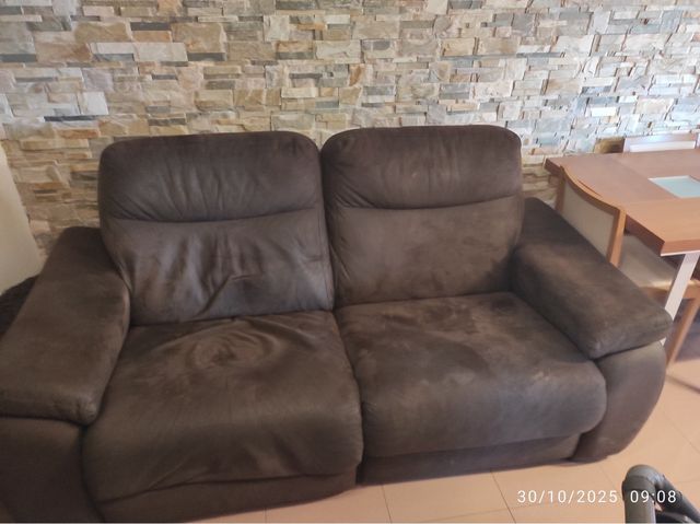 2 Sofás Eléctricos 2 Plazas Marrones