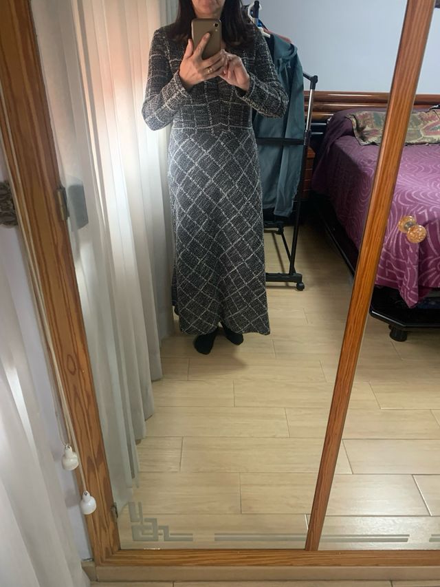 Vestido cuadros Mango a cuadros