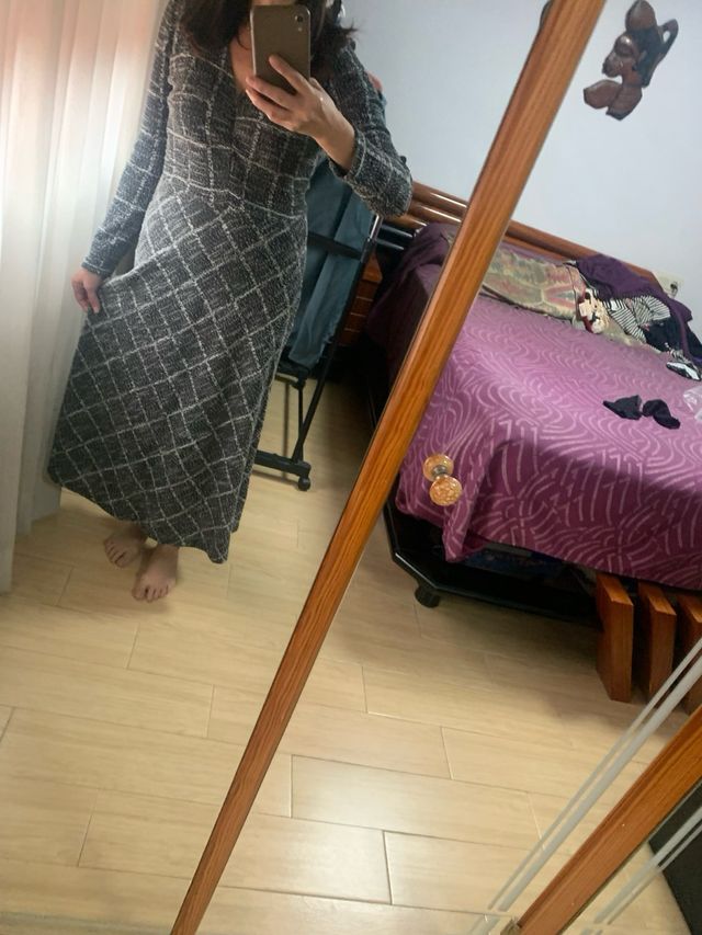 Vestido cuadros Mango a cuadros