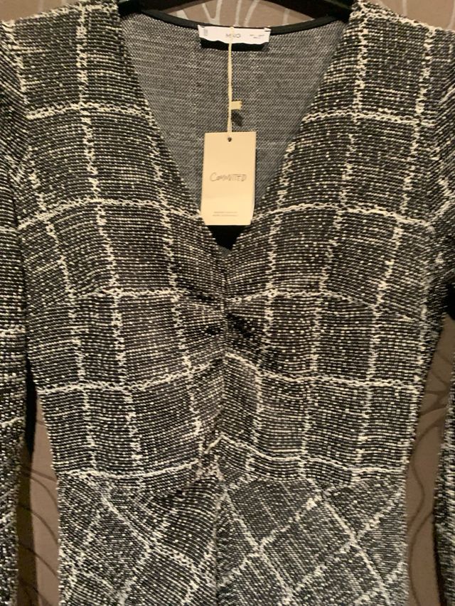 Vestido cuadros Mango a cuadros