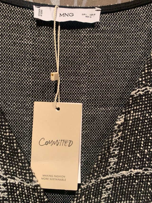 Vestido cuadros Mango a cuadros