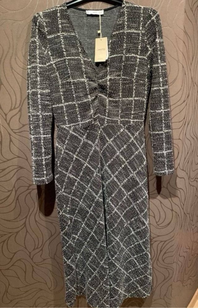 Vestido cuadros Mango a cuadros