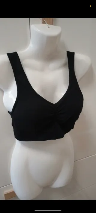 Top sportivo donna nero