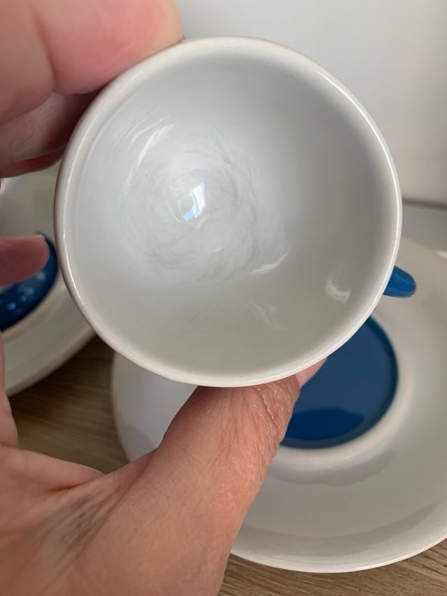 Set 2 tazzine Bialetti blu e bianche