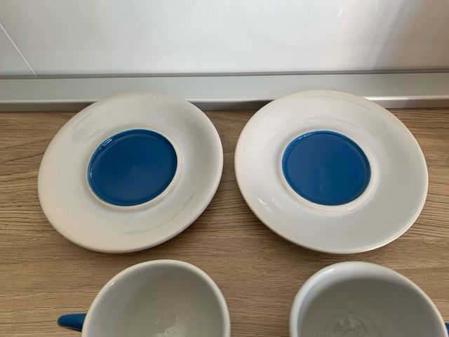 Set 2 tazzine Bialetti blu e bianche