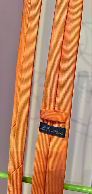 Cravatta slim arancione L.R. Style