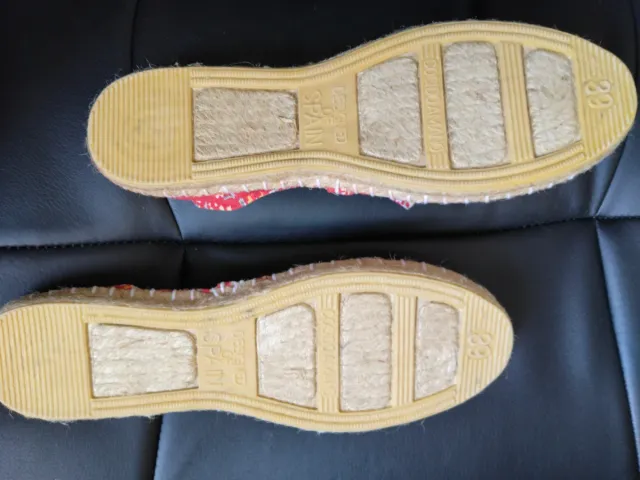 Zapatillas Esparto Mujer Flores Talla 39