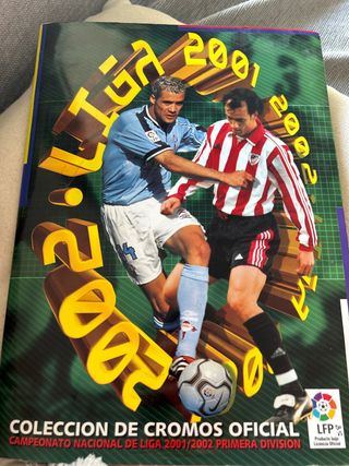 Álbum cromos Liga 2001/2002 Oficial