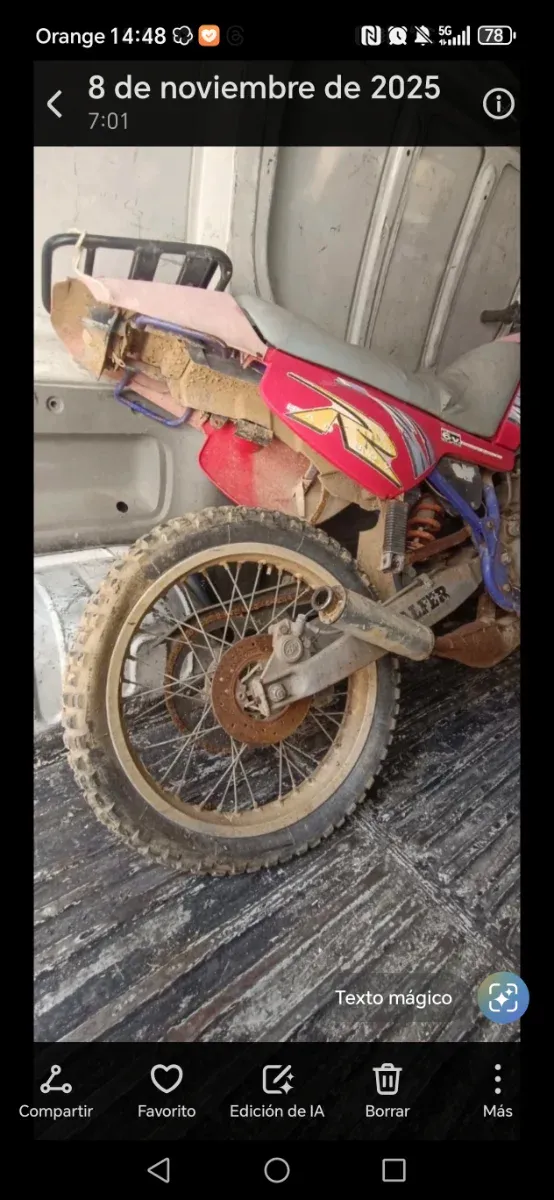 Derbi Senda antigua campo