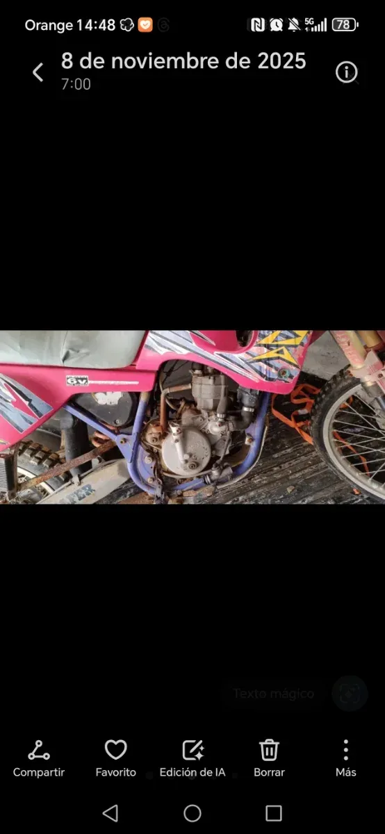 Derbi Senda antigua campo