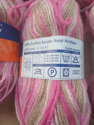 16 Ovillos lana Mondial Crilly Stamped