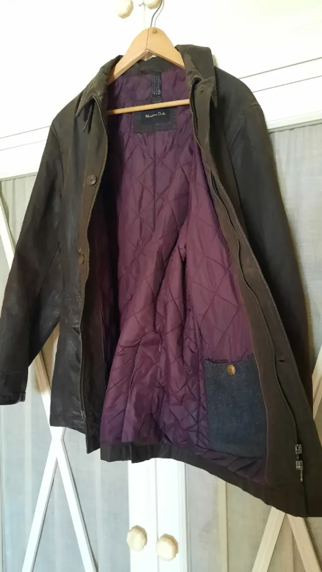 Chaqueta Massimo Dutti Marrón  oscuro .Talla,M-L