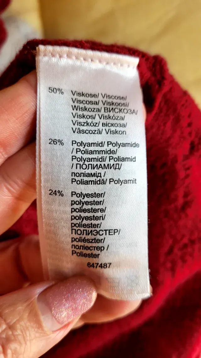 Maglione Bodyflirt rosso con collo alto