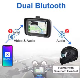 Navegador GPS 5 Moto Impermeable Inalámbrico