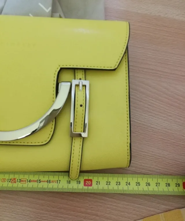 Borsa Coccinelle Saffiano Gialla