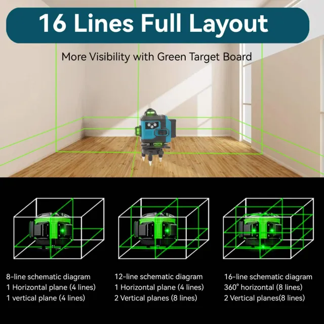 Nivel Láser 16 líneas nuevo