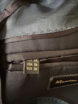 Massimo Dutti Smoking Azul Oscuro