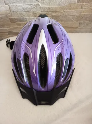 Casco bicicleta morado Crivit