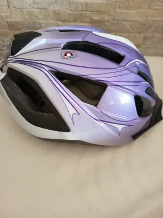 Casco bicicleta morado Crivit
