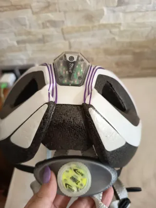 Casco bicicleta morado Crivit