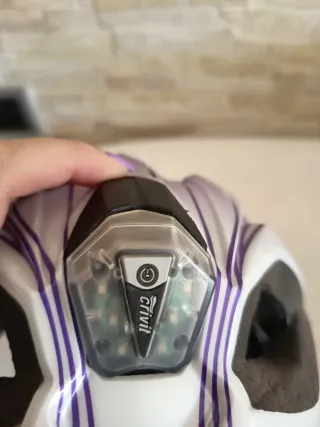 Casco bicicleta morado Crivit