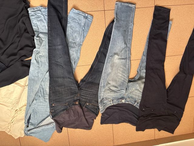 Lote Ropa Embarazada Negro y Azul