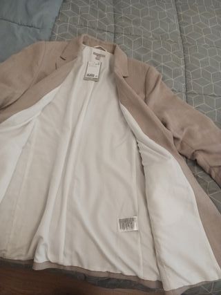 Chaqueta blazer H&M beige talla L nueva