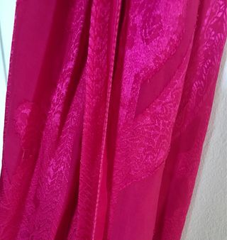 Vestido largo estampado boho y fular