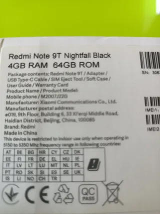 Xiaomi Redmi Note 9T