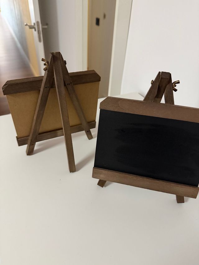 Pizarra decorativa de madera