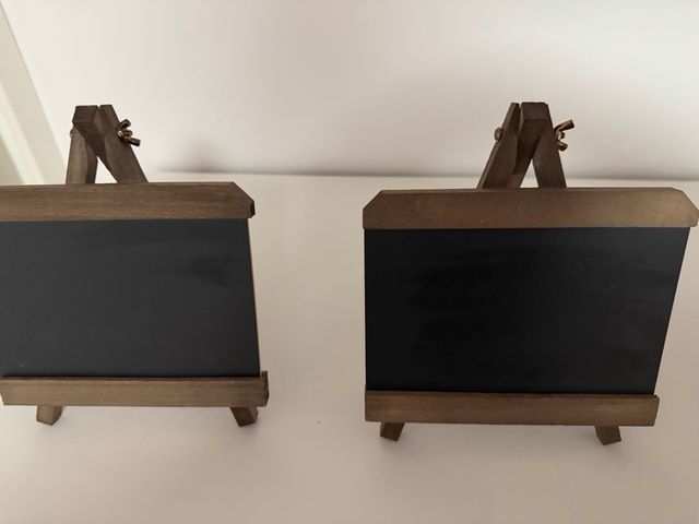 Pizarra decorativa de madera