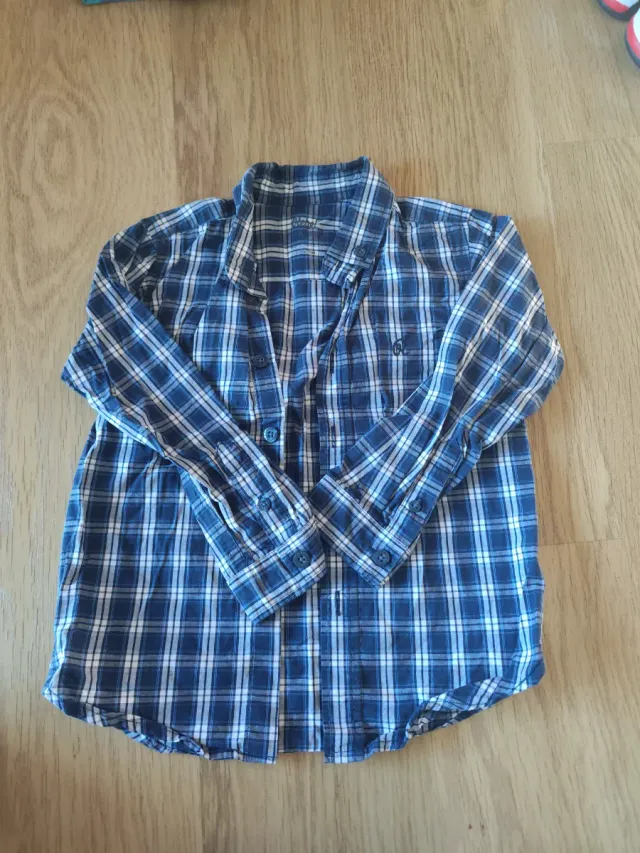 Camisa de cuadros niño 98 cm
