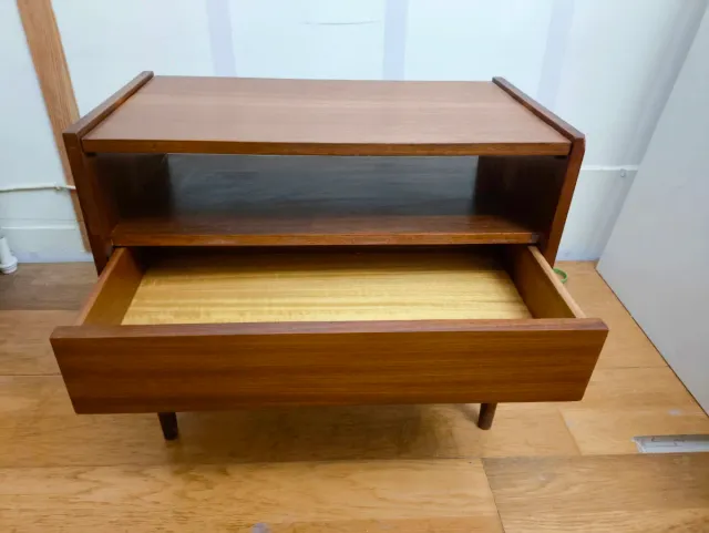 Mesita Noche Vintage Madera Años 70