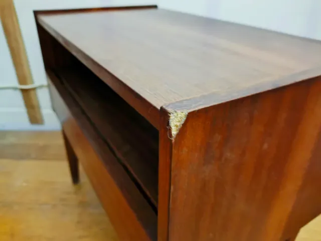 Mesita Noche Vintage Madera Años 70