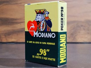 Carte da Poker Modiano 98 Plastificate BLU