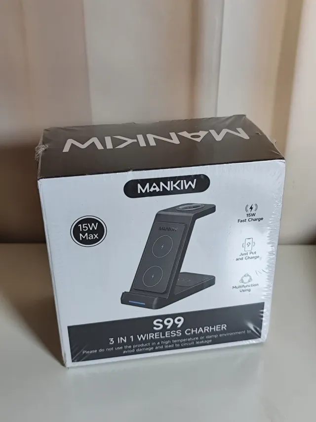 MANKIW S99 Estación Carga Inalámbrica 3 en 1