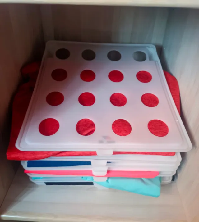 Organizador de Ropa Plástico Blanco