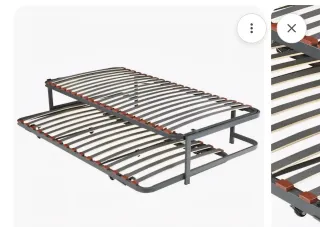 Somier Cama Nido Metálico y Madera