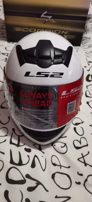 Casco LS2 Blanco XL Nuevo 4 Estrellas SHARP
