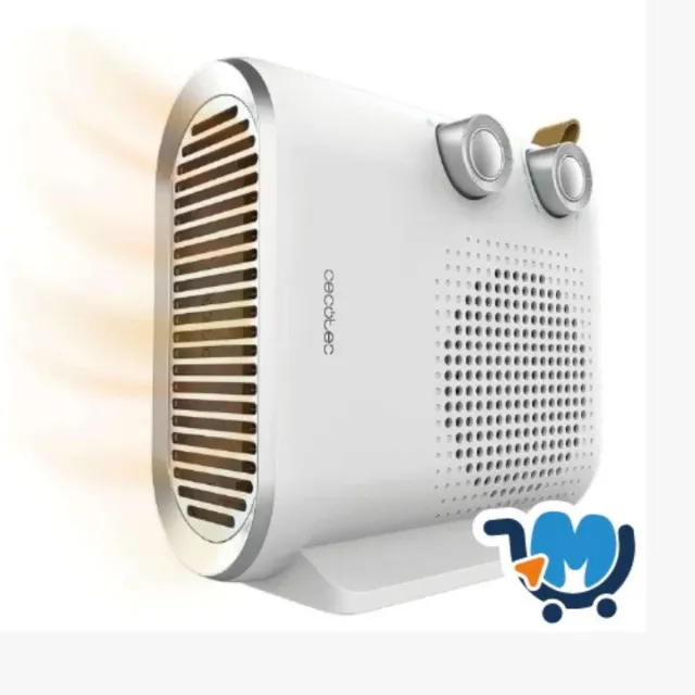 Cecotec Termoventilador Blanco y Plateado