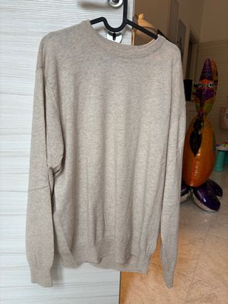 Maglioncino Camicissima misto lana e cashmere beig